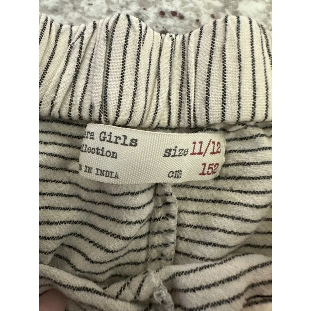 Zara girls stripe pants 11-12 yrs